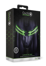 Load image into Gallery viewer, Ouch! Buckle Jock Strap - Black/Glow In The Dark/Green/Metal - Medium/Small