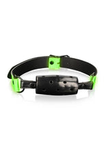Load image into Gallery viewer, Ouch! Cylinder Gag - Black/Glow In The Dark/Green
