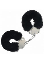 Load image into Gallery viewer, Ouch! Heavy-Duty Fluffy Handcuffs - Black