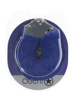 Load image into Gallery viewer, Ouch! Heavy-Duty Fluffy Handcuffs - Blue/Navy