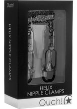 Load image into Gallery viewer, Ouch! Helix Nipple Clamps - Black/Metal