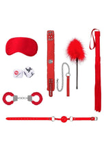 Load image into Gallery viewer, Ouch! Introductory Bondage Kit #6 - Red - 6 Piece Kit