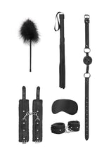 Load image into Gallery viewer, Ouch! Kits Beginners Bondage Kit - Black - 6pc