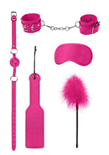 Load image into Gallery viewer, Ouch! Kits Introductory Bondage Kit #4 - Pink - 5 Piece Kit