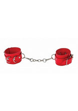 Load image into Gallery viewer, Ouch! Leather Cuffs - Red