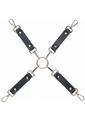 Load image into Gallery viewer, Ouch! Milan Collection Hogtie Connectors - Black/Red