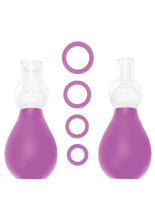 Load image into Gallery viewer, Ouch! Nipple Erector Pump - Purple - Set