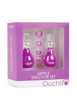 Load image into Gallery viewer, Ouch! Nipple Erector Pump - Purple - Set