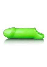 Load image into Gallery viewer, Ouch! Smooth Thick Stretchy Penis Sleeve - Glow In The Dark/Green