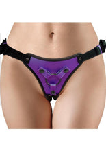 Load image into Gallery viewer, Ouch! Strap-On Harness - Metallic - Purple