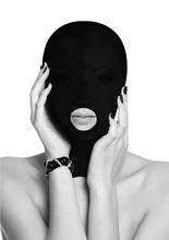 Load image into Gallery viewer, Ouch! Submission Mask with Open Mouth - Black