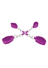 Load image into Gallery viewer, Ouch! Velcro Hand and Leg Cuffs - Purple