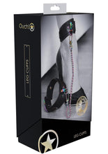 Load image into Gallery viewer, Ouch! Venice Collection Leg Cuffs - Black
