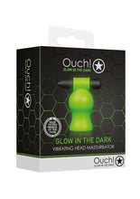 Load image into Gallery viewer, Ouch! Vibrating Head Masturbator - Black/Glow In The Dark/Green