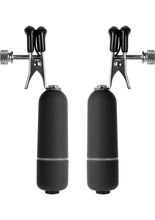 Load image into Gallery viewer, Ouch! Vibrating Nipple Clamps - Black
