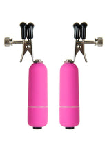 Load image into Gallery viewer, Ouch! Vibrating Nipple Clamps - Pink