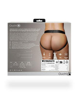 Load image into Gallery viewer, Ouch! Vibrating Strap-On Panty Harness with Open Back Rechargeable