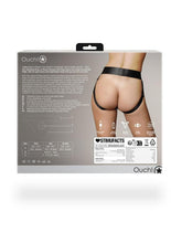 Load image into Gallery viewer, Ouch! Vibrating Strap-On Panty Harness with Open Back Rechargeable