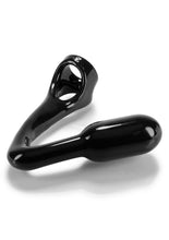 Load image into Gallery viewer, Oxballs Atomic Jock Ass-X Ass-Lock Cock Sling with Anal Plug - Black - 11in