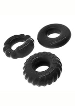Load image into Gallery viewer, Oxballs Bonemaker Cock Ring Kit - Black - 3 Pack