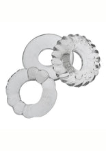 Load image into Gallery viewer, Oxballs Bonemaker Cock Ring Kit - Clear - 3 Pack