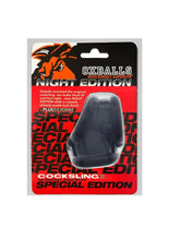 Load image into Gallery viewer, Oxballs Cocksling-2 Cock + Ball Sling - Night Edition - Black