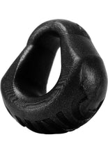 Load image into Gallery viewer, Oxballs Hung Padded Silicone Cock Ring - Black - 3in