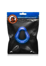 Load image into Gallery viewer, Oxballs Hung Padded Silicone Cock Ring - Blue - 3in