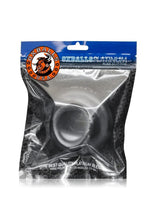 Load image into Gallery viewer, Oxballs Juicy Silicone Cock Ring - Black - 3.5in