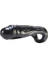 Load image into Gallery viewer, Oxballs Thug Penetrator Dildo and Cock Ring - Black - 7in
