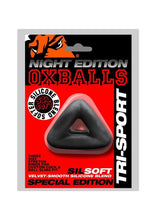 Load image into Gallery viewer, Oxballs Tri-Sport 3 Ring 3 Sized Cock Sling Night Edition - Black