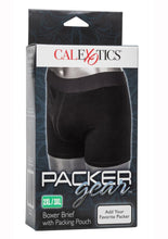 Load image into Gallery viewer, Packer Gear Boxer Brief with Packing Pouch - Black - 3XLarge/XXLarge
