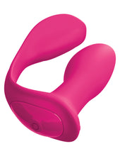 Load image into Gallery viewer, 3Some Double Ecstasy Silicone Rechargeable Vibrator with Remote Control