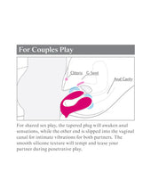 Load image into Gallery viewer, 3Some Double Ecstasy Silicone Rechargeable Vibrator with Remote Control