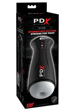 Load image into Gallery viewer, Pdx Elite Fap-Gasm Rechargeable Male Masturbator - Black/Frosted - Black/White