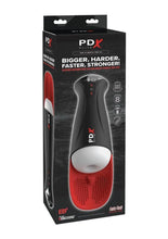 Load image into Gallery viewer, Pdx Elite Fap-O-Matic Pro XL Rechargeable Masturbator - Black/Red