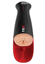 Load image into Gallery viewer, Pdx Elite Fuck O Matic Pro XL Rechargeable Stroker - Black/Vanilla