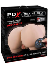 Load image into Gallery viewer, Pdx Elite Milk Me Silly Plug In Pussy and Ass Mega Masturbator with Remote Control - Flesh/Vanilla