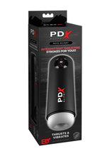 Load image into Gallery viewer, Pdx Elite Moto Milker Rechargeable Masturbator - Black/White