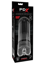 Load image into Gallery viewer, Pipedream Extreme Elite Rechargeable Extender Pro Vibrating Pump Masturbator - Pussy - Black/Clear