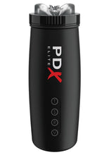 Load image into Gallery viewer, Pipedream Extreme Elite Rechargeable Motorbator 2 Masturbator - Pussy - Black/Clear