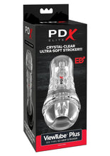 Load image into Gallery viewer, Pdx Elite Viewtube See-Thru EZ-Grip Stroker - General Orifice - Clear