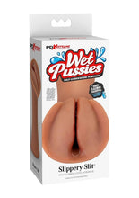 Load image into Gallery viewer, Pdx Extreme Wet Pussies Slippery Slit Self Lubricating Stroker - Caramel