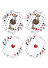 Load image into Gallery viewer, Peekaboo Queens and Aces Pasties - White