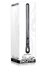 Load image into Gallery viewer, Pen Pal Rechargeable Compact Stainless Steel Vibrator - Black Chrome - Black