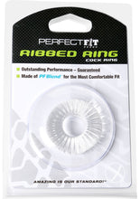 Load image into Gallery viewer, Perfect Fit Ribbed Ring Cock Ring - Clear