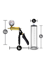 Load image into Gallery viewer, Performance Vx6 Vacuum Penis Pump with Brass Pistol and Pressure Gauge