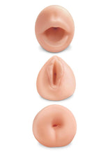 Load image into Gallery viewer, Pipedream Extreme Toyz All 3 Holes Masturbator Kit - Flesh/Vanilla - 4 Pieces