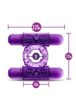 Load image into Gallery viewer, Play with Me Double Play Dual Vibrating Cock Ring
