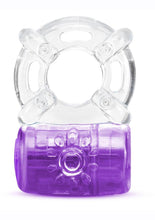 Load image into Gallery viewer, Play with Me Pleaser Rechargeable Cock Ring - Purple